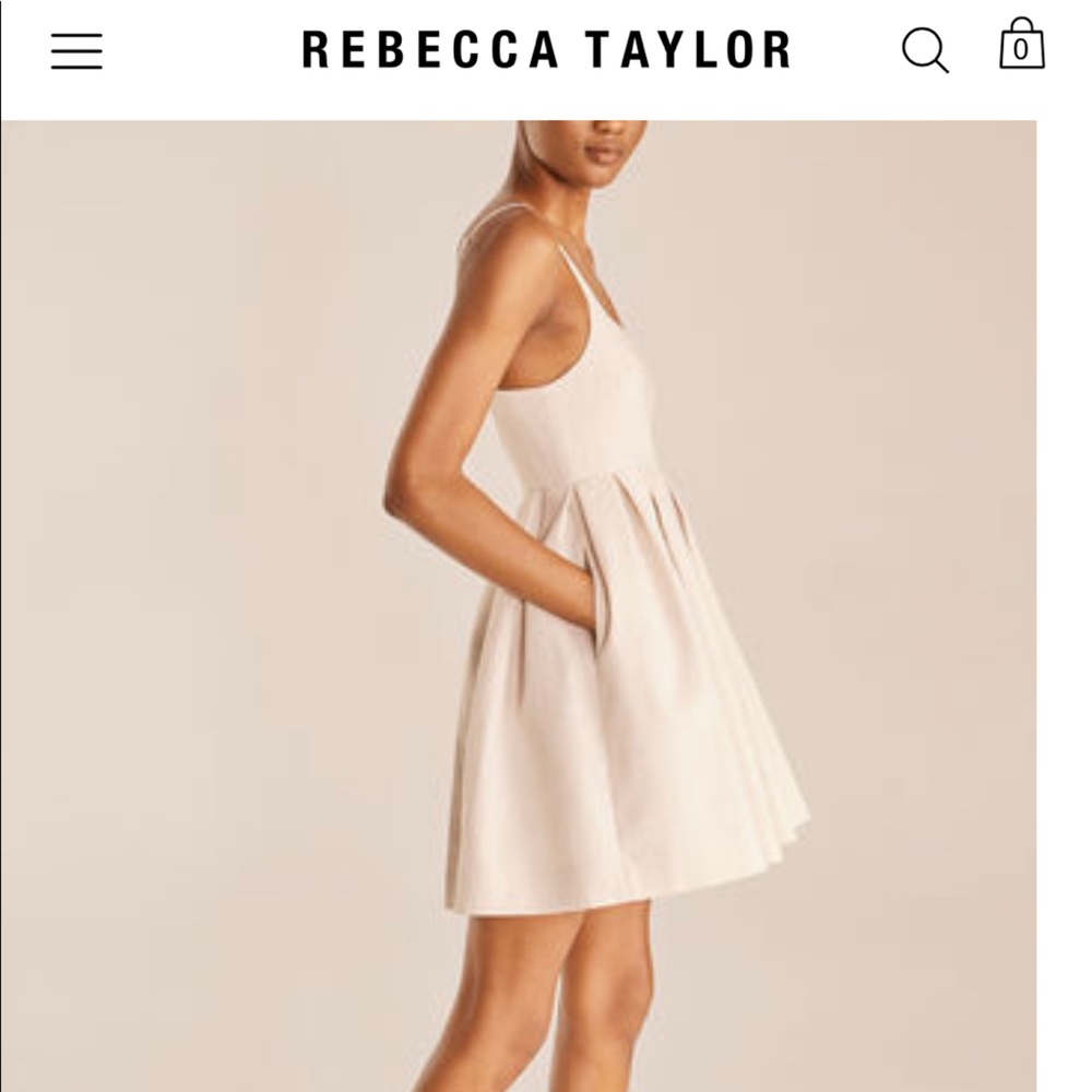 (Sold elsewhere) Rebecca Taylor PLEATED ROMPER, size 00, color Rye